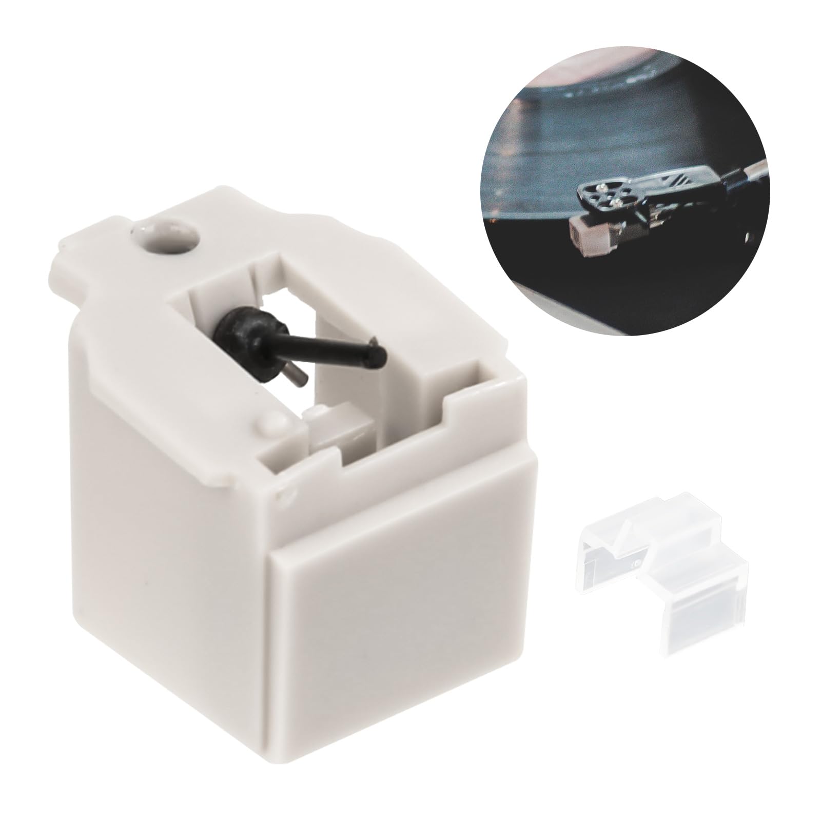 The Lord Of The Tools Stilo Per Giradischi Diamantato Compatibile Con Audio-Technica AT3600L, AT-LP60, PL300 – Bianco