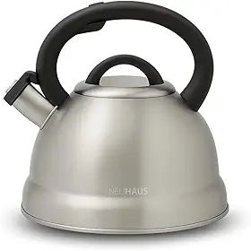 NEUHAUS CHALEIRA COM APITO 3 LITORS ALBA - CORPO EM AÇO INOXIDÁVEL E CABO EM NYLON