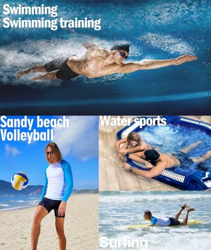 Image of Navy Blue & Black Mens Swim Jammers - Ergonomic Training Athletic Swimsuit
