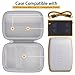 co2CREA Hard Travel Case Replacement for Fujifilm Instax Mini Link 3 2 1 Smartphone Printer (Ash White Case + Inside White)