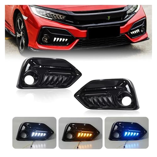 Faros antiniebla para Civic Hatchback FK7 evitan falta de visibilidad con luces diurnas 3