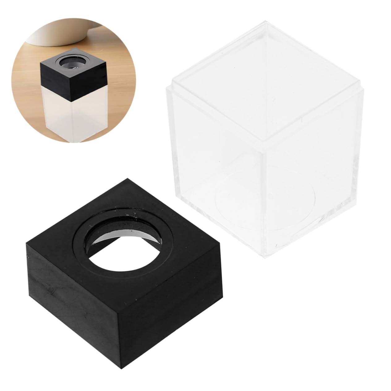 12 Pezzi Pz Graffette Magnetico Quadrato Dispenser Organizer per Scrivania Scuola Stabile e Elegante per Graffette e Fermagli