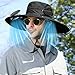 Hat with Fans Solar Power, Fan Hat, Solar & USB Charging, Strong Wind, Sun Protection, Enhancing Ventilation