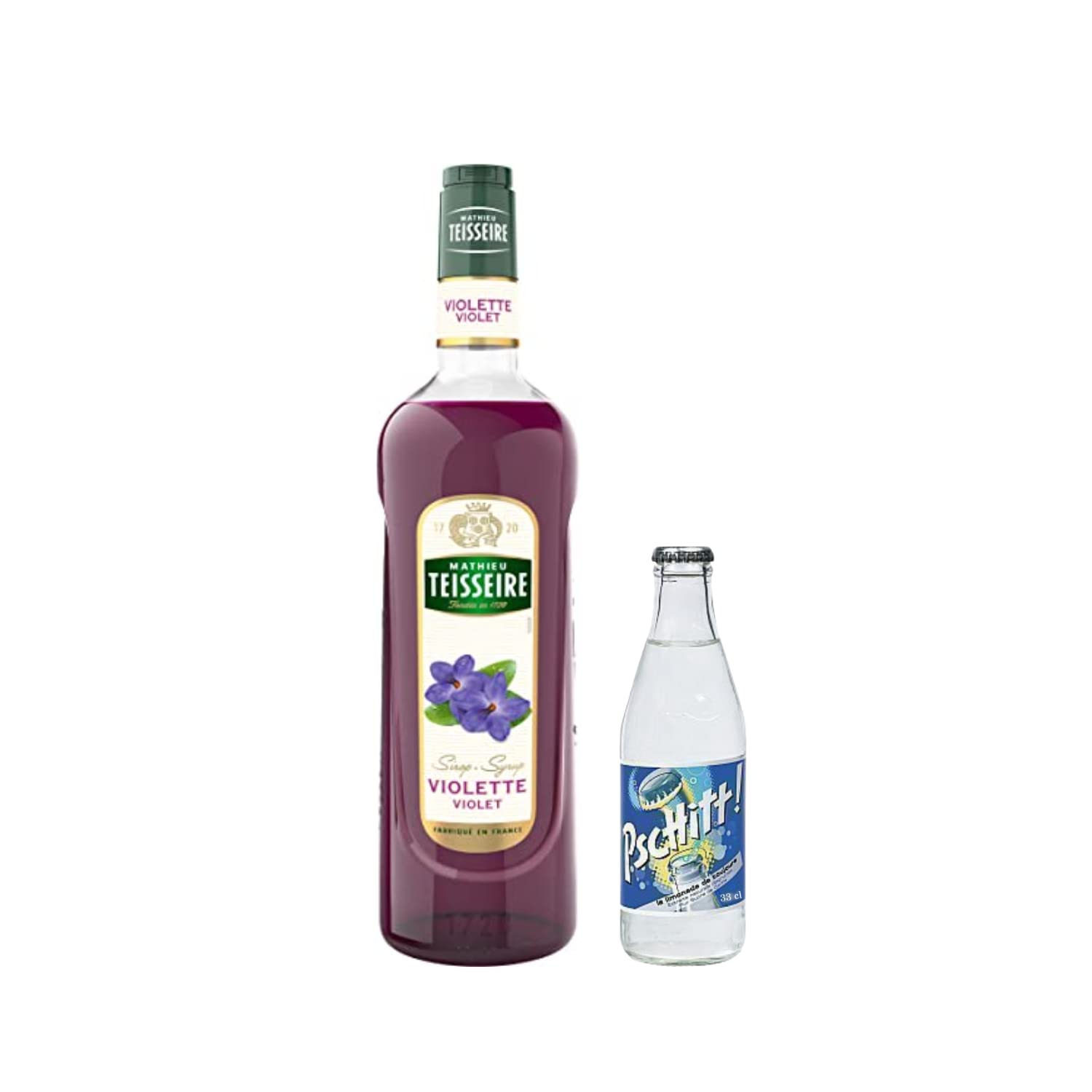 Lot Sirope & Limonada:Sirope Teisseire - Violet 1L – Limonada Pschitt (12x33cl)