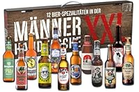 Kalea | XXL Männerhandtasche | 12 x 0,33l Bierspezialitäten aus Privatbrauereien | Biergeschenke für Männer und Frauen
