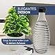Sodaquip® Deckel für Sodastream Glasflaschen Crystal & Penguin aus Premium Kunststoff - 3x moderne Deckel für Sodastream Glasflasche - Ersatzdeckel, Verschluss, Flaschendeckel (3x Schwarz)