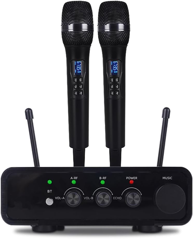 S-88 Wireless Karaoke Microphone with Fiber Optic Input - UHF Singing Mic for TV, Speaker, Amplifier, DSP Anti-Howling, 200m Range, Type-C Power Supply, Compatible with Multiple Karaoke Apps