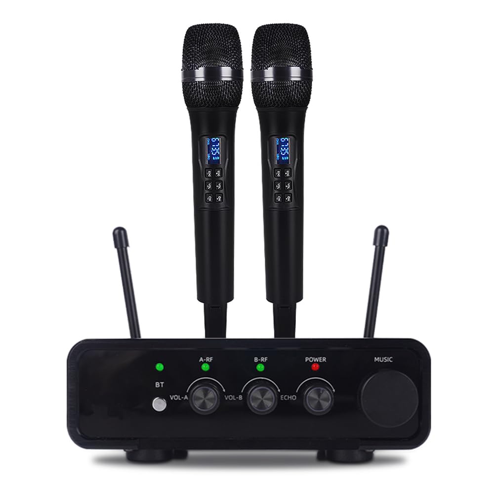 S-88 Wireless Karaoke Microphone with Fiber Optic Input - UHF Singing Mic for TV, Speaker, Amplifier, DSP Anti-Howling, 200m Range, Type-C Power Supply, Compatible with Multiple Karaoke Apps