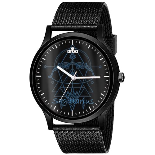 AROA Watch New Watch for Zodiac Sign Sagittarius Men Black Metal Type Rubber Analog Watch Black Dial for Men Stylish Watch for Boys (B0C1PB8J4F) Amazon Price History, Amazon Price Tracker