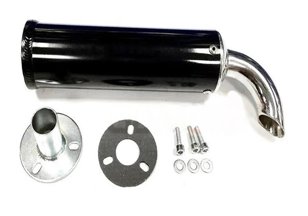 Motorrad auspuffrohr Endschalldämpfer 60x200mm Universal 22mm Motorrad Auspuff Schalldämpfer Geräuscharm Rohr Auspuff Schalldämpfer Reduziert Erfahrung Auspuff