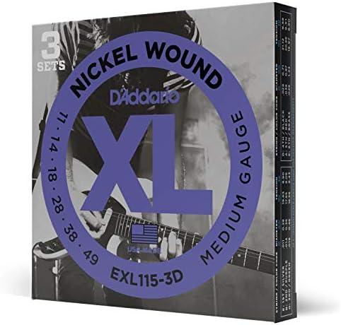 D'Addario EXL115 Electric Guitar Strings 11 -49