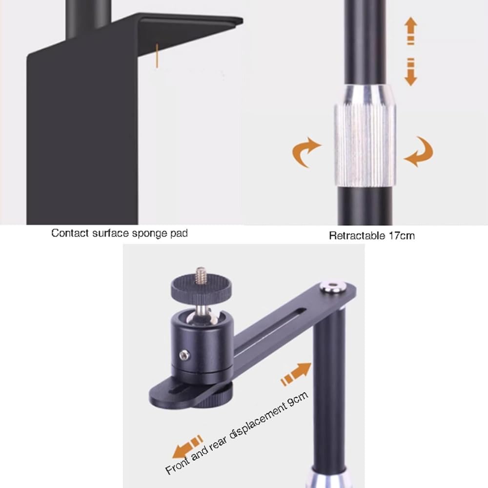 Soporte Proyector Suelo Altura Regulable Elevador Ordenador Portátil Universal Ruedas Bandeja Notebook Mesa Palo Extensible 24-40CM,para CCTV/cámara/proyector/Webcam-Black||34 * 24CM