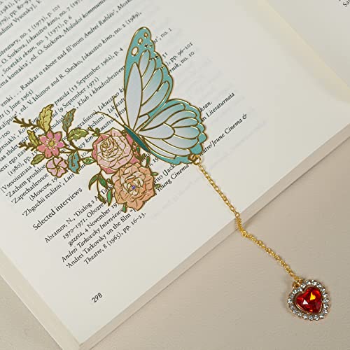 Cacukap Cute Metal Butterfly Bookmarks For Women - Unique Birthday, Christmas, Mother's Day, Valentine's Day, And Teacher Gifts For Women And Girls #TOP5