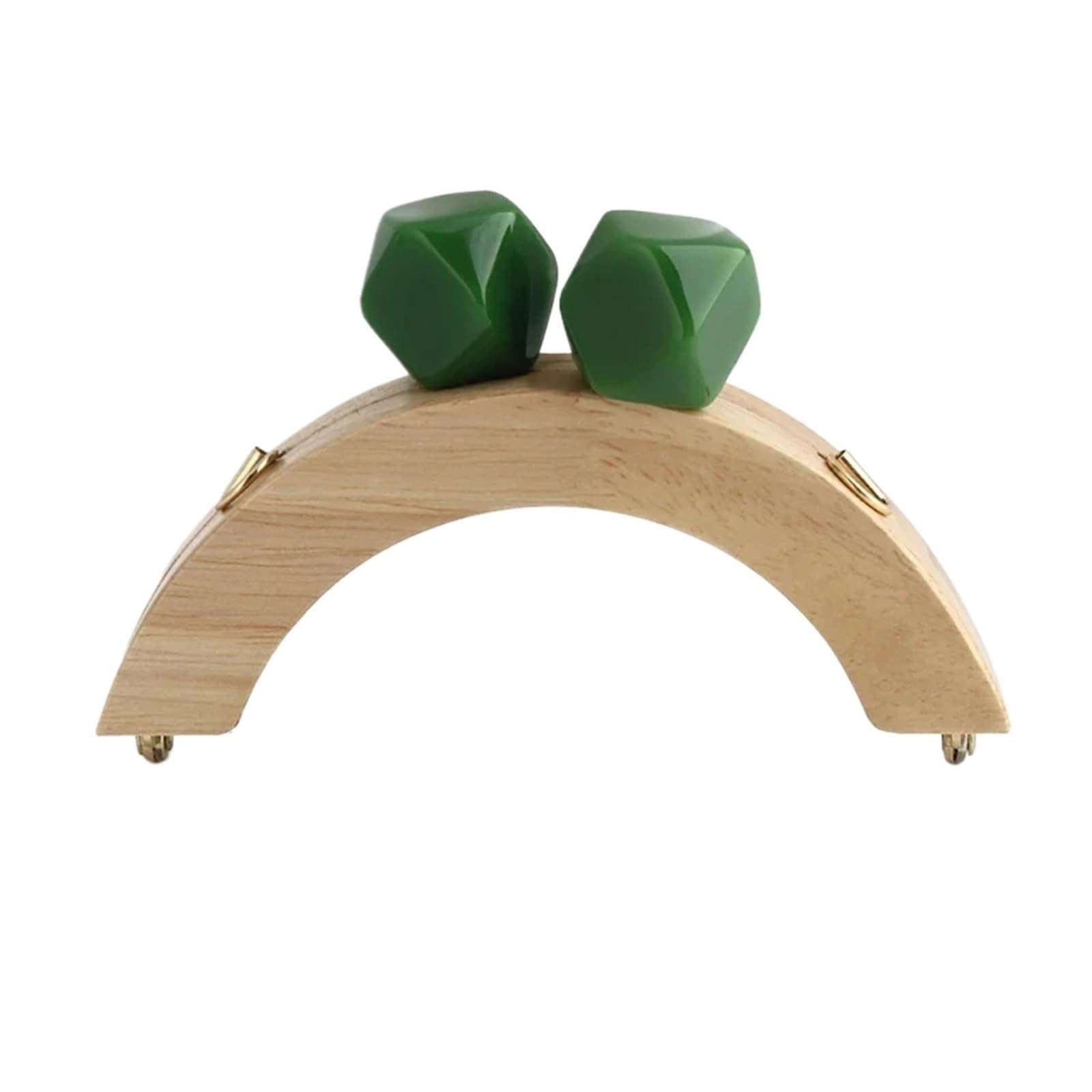 MRKU Asa de Madera para Bolso, Accesorios para Bolsos, Manualidades, Bricolaje, fabricación, 1 par, Cierre de Broche, Tornillos para Bolsos, Marco, reemplazo de Carteras, Costura para proyectos