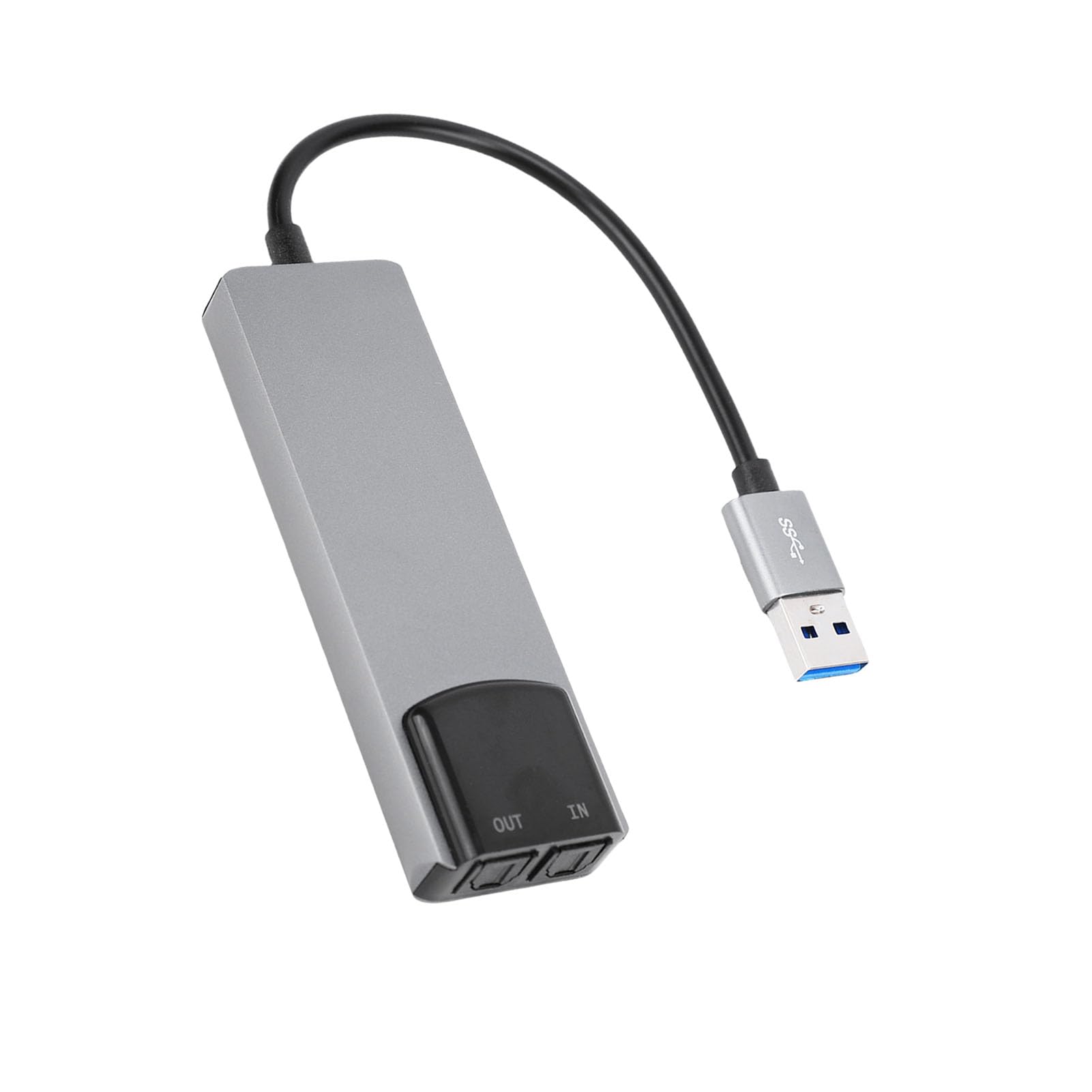 Karta Dźwiękowa USB 7.1, Adapter USB 7.1, Zewnętrzna Karta Dźwiękowa do Laptopa PC z Wyjściem Cyfrowym SPDIF i Obudowa ze Stopu Aluminium