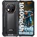 OUKITEL G1S Outdoor Handy ohne Vertrag, 10600mAh Akku Outdoor Smartphone Android 15, 16GB RAM + 128GB, 4G Dual SIM, NFC, 6,52 Zoll, 18W, Fingerabdruck, 1TB Erweiterbar, Schwarz