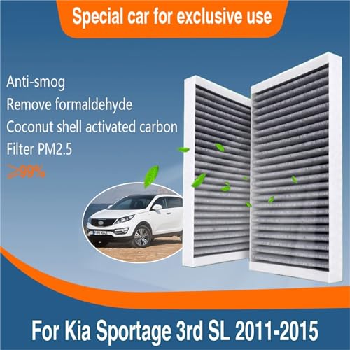 Filtro de habitáculo externo para Kia Sportage 2011-2015 de sustitución directa 2