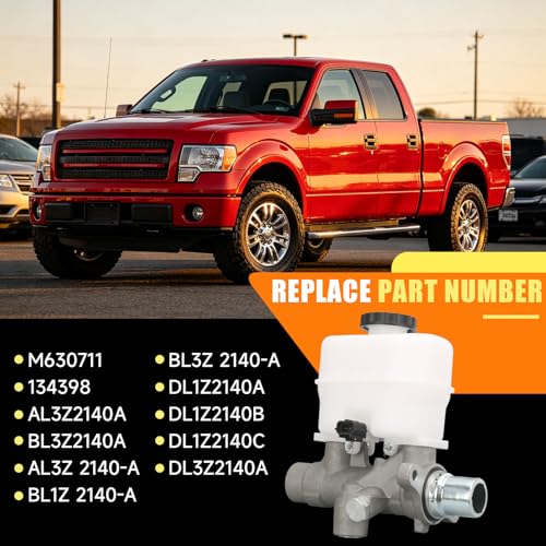 M630711 Brake Master Cylinder with Reservoir and Cap Compatible with Ford F-150 2010-2013 Expedition 2010-2014 Lincoln Navigator 2010-2014 Replace AL3Z2140A by doietc - Image 3