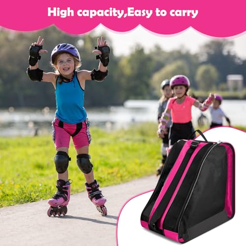 Miniatura 6 de Mochila Para Patines En Linea Bolsa Patines Niña, Bolsa Para Patines De Ruedas, Mochila Patines Bolsa Linea Guardar Patnes Con 3 Compartimentos Para Patines De Hielo Y A Rueda