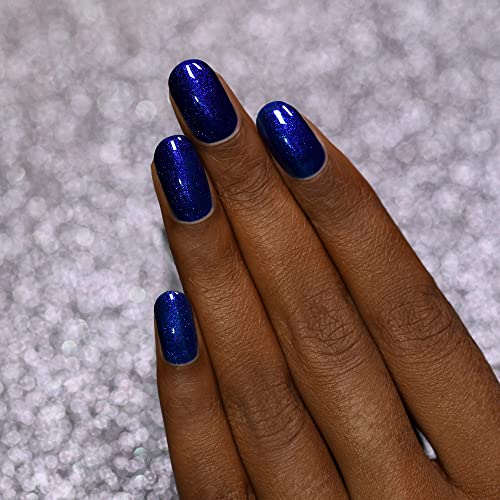 Image of ILNP Midnight Kiss - Rich Cobalt Blue Shimmer Nail Polish
