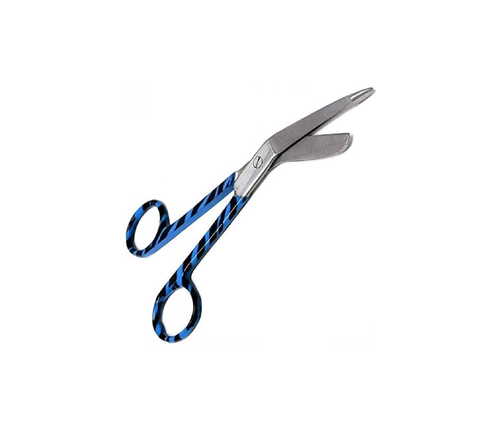 Panther Surgical Light Blue Stainless Steel Trauma Surgical Tough Cut Stoma Lister Bandage Scissors 5.5'' Color Coated Nursing Student First Aid Utility Scissors (Light Blue)