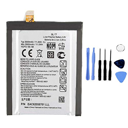 Batería compatible con LG G2 BL T7 BLT7 D802 D802T OPTIMUS de alta capacidad 3000 mAh con kit de desmontaje incluido