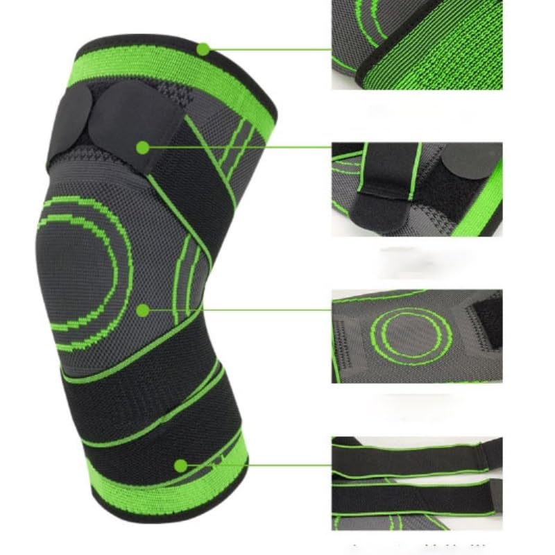 Sports knee pads knitted nylon warm support fitness running basketball