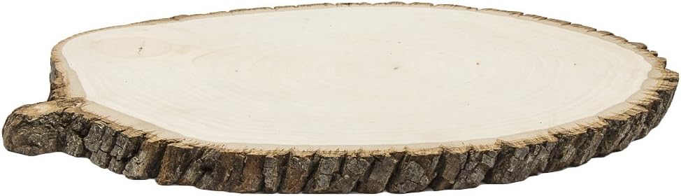 CVL Round Basswood Tree Slice/Slab 9"-11" on The Smallest Diameter - Large, Quantity: 1 pc