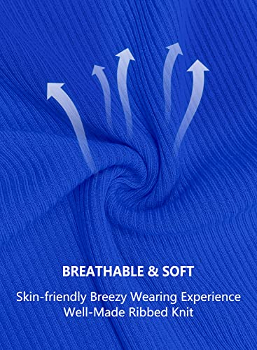 DOROSE Womens Summer Tops Sexy V Neck Casual Ruffle Short Sleeve Shirts Blouses3