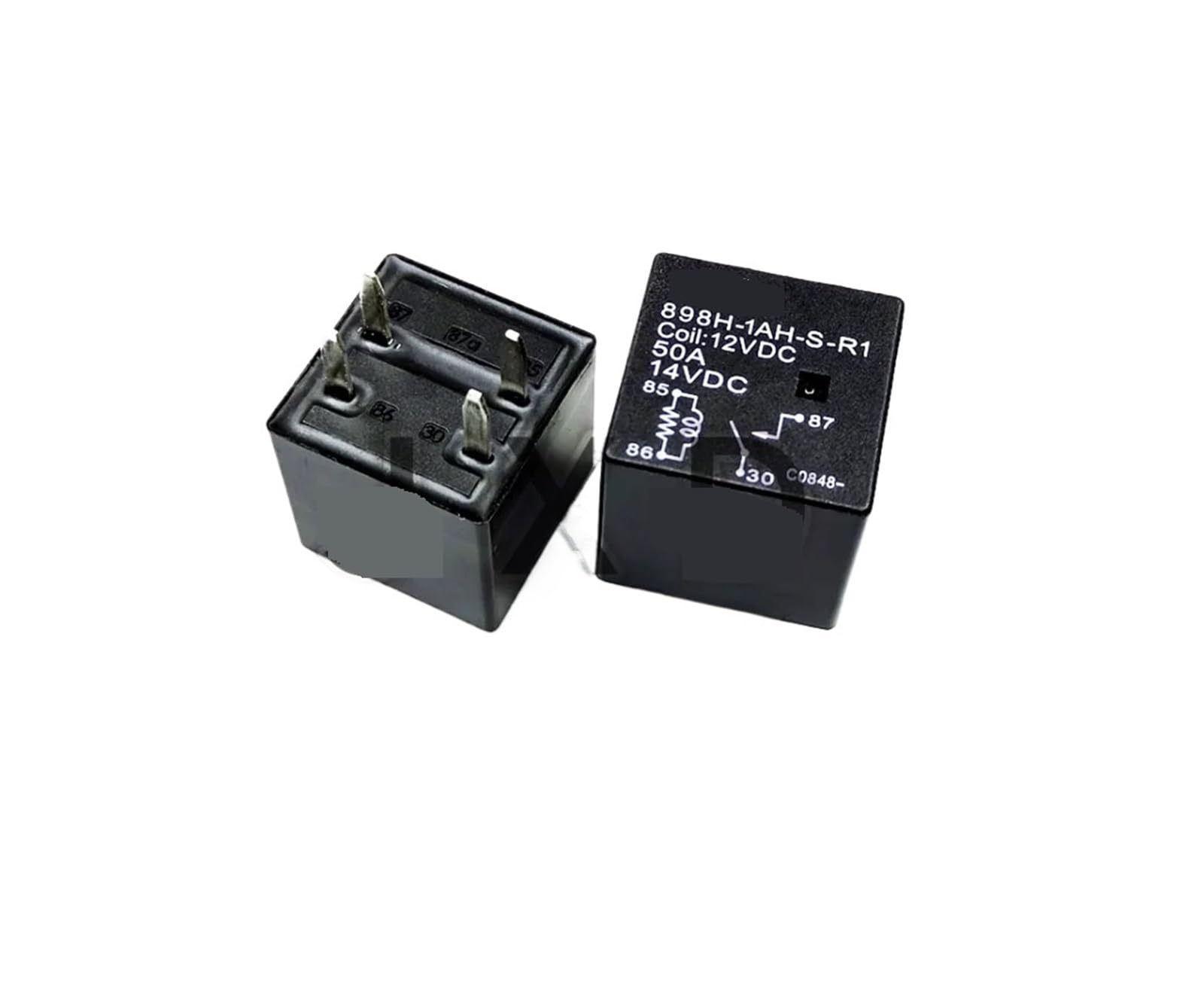 Relé 898H-1AH-S-R1 50A con bobina de 12VDC y sellado contra humedad