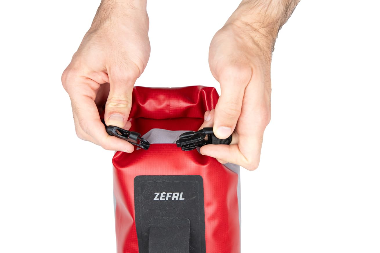 ZEFAL Gabeltaschen Fahrrad Dry Bag 4L + Z Adventure Cage - Fahrradtaschen für Gepäckträger oder Gabel - Fahrradtasche Wasserdicht - Bikepacking Taschen - Fahrrad Zubehör Gravel Bike