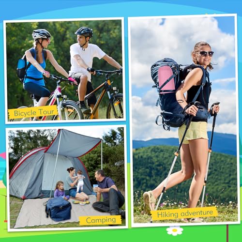 Macarrie Set de 3 Bolsas de Dormir para Camping 0 Grados, para Adultos y Niños - Para clima cálido, portátil y compacto con bolsa de compresión miniatura 5