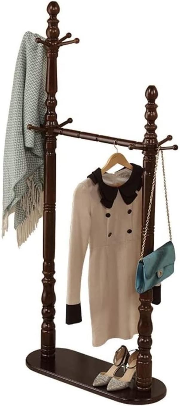 LICHSY Coat Rack Coat Holder Coat Stand Wooden Standing Coat Rack Creative Coat