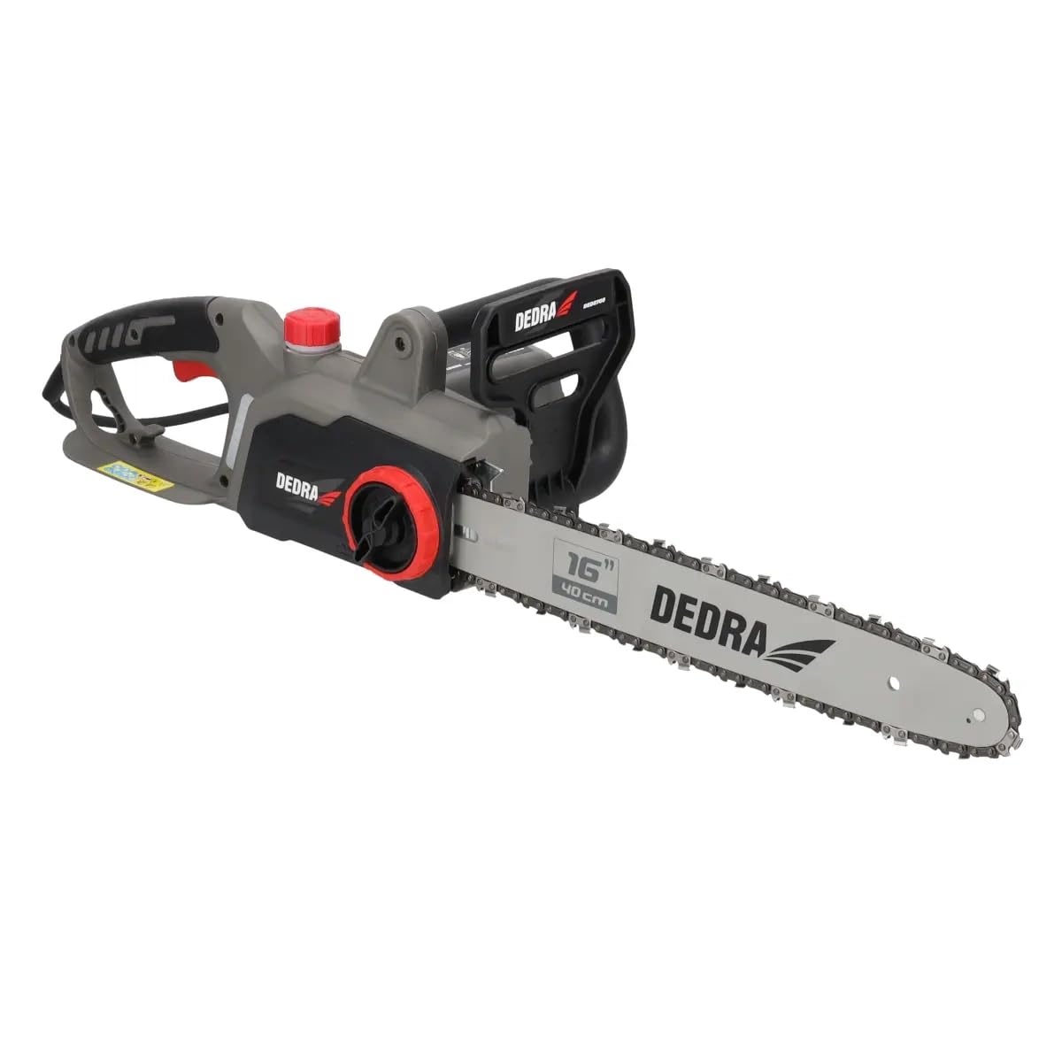 DEDRA DED8700 Tronçonneuse électrique filaire 2000 W pour bois de chauffage, guide-chaîne 40 cm, tronçonneuse de coupe pour élagage, ébranchage et abattage de petits arbres, outil de jardinage