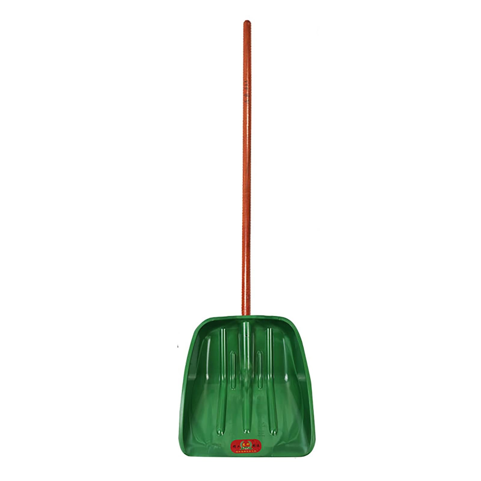 Pala de Nieve de plástico Templado, Pala de Nieve con Mango de Madera, Pala de Nieve portátil Multifuncional, Ideal para Limpiar la Nieve, ordenar el Patio, jardín, jardinería al a