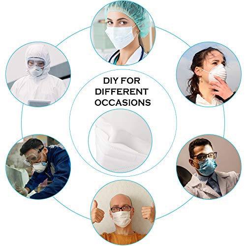 50 Pieces Microfiber Memory Foam Nose Pads Anti-Fog Nose Bridge Pads Self-Adhesive Protection Nose Strip Seal Nose Cushion Sponge Nose Bridge Pads (White, Black) #TOP6