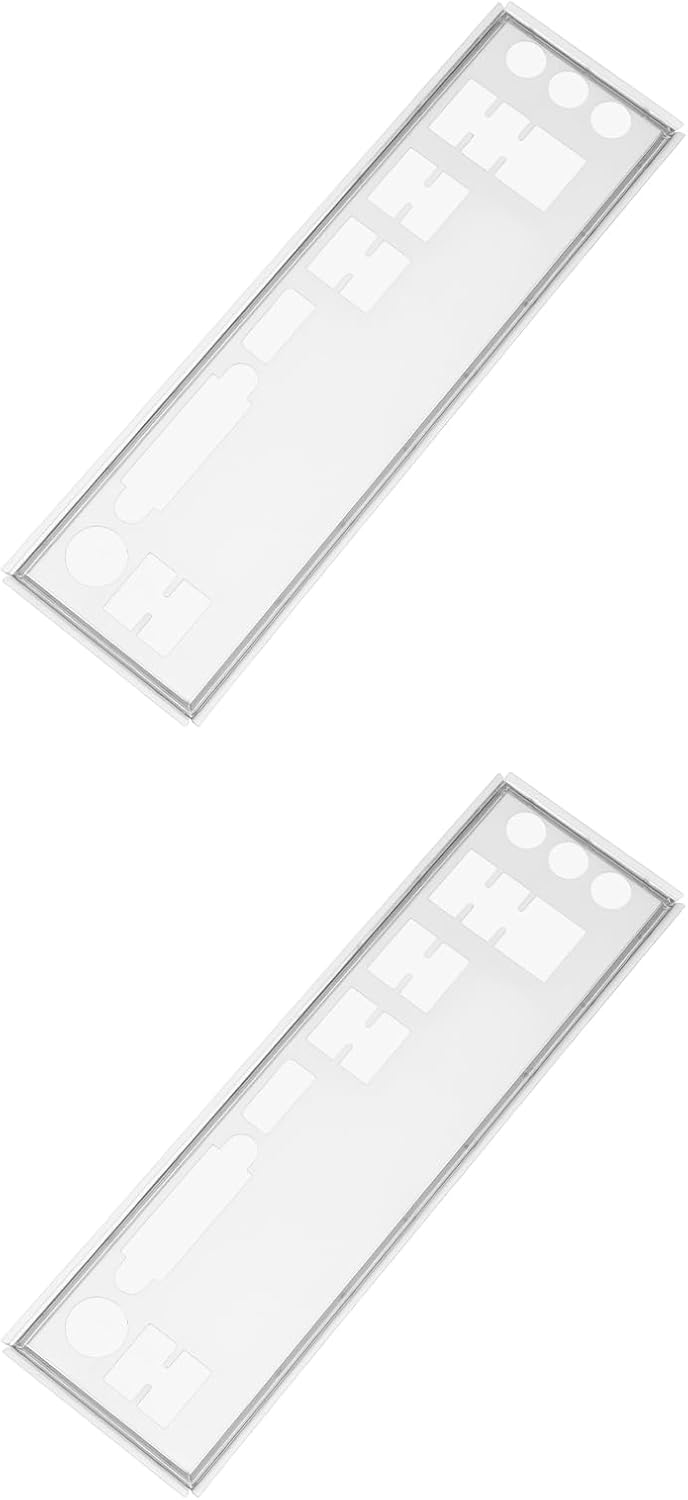 SING F LTD 2 Pcs Computer Motherboard I/O Interface Blocking Plate Compatible with Gigabyte AB350 Gaming and B450M DS3H