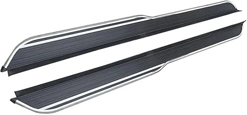 Paso de pedal lateral estribos prácticos y duraderos con barras Nerf de diseño estético, barras laterales 2 piezas compatibles con Hyundai Santa Fe