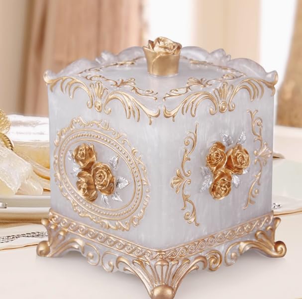 フラワーデコレーション　プリンセスデコ　綿棒ケース　小物入れ　収納 フラワーデコレーション プリンセスデコ 綿棒ケース 小物入れ