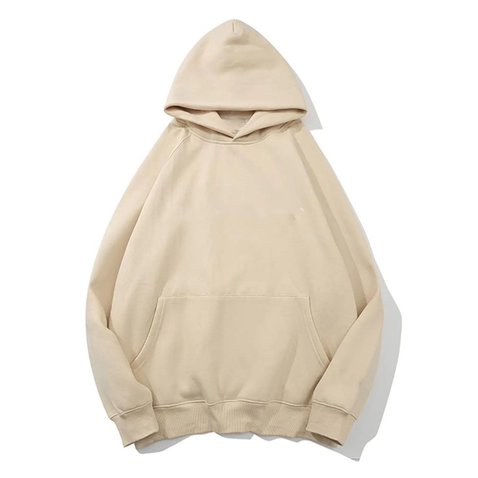 Felpa da donna tinta unita allentata unisex moda street hip hop felpa pullover in cotone