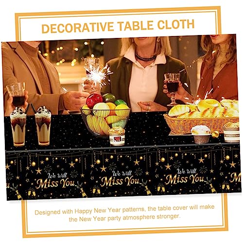 Nappe de Nouvel an imperméable pour protéger la table de fête des taches - 8
