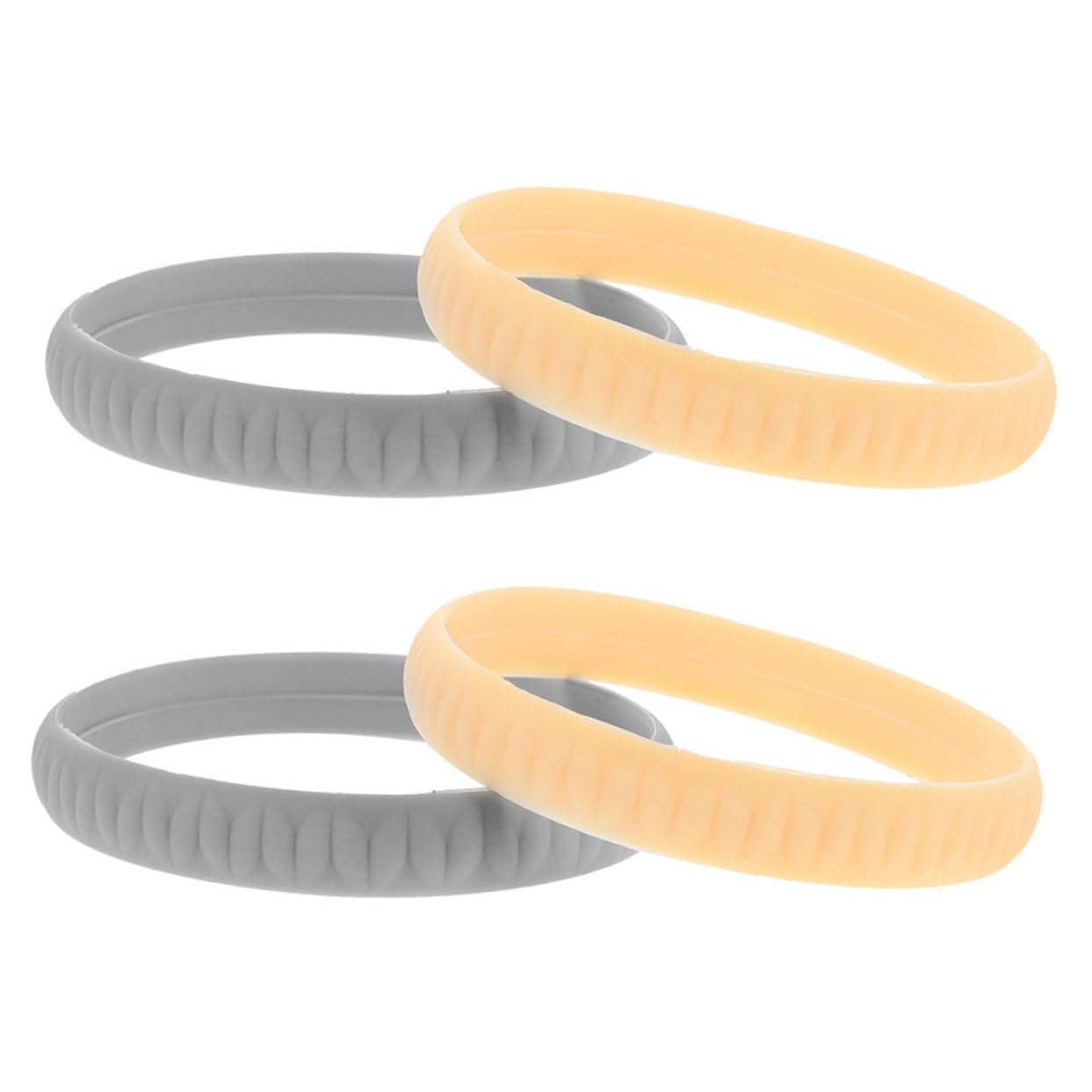 4Pcs Silicone Knee Support Bands Patella Straps for Sports Comfortable Knee Brace for Swimming Exercise Workouts Durable Protection