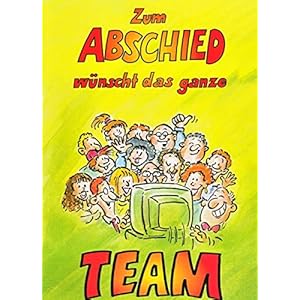 A4 Abschiedskarte Kollegen witzig