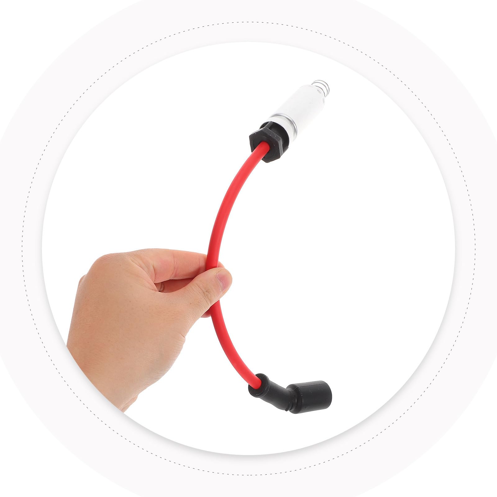 POPETPOP Juego de 8 Cables de Bujía de Encendido para Coche, Repuesto Compatible con Motor de 8 Cilindros, Cables de Alta Temperatura para Piezas de Encendido Automotriz