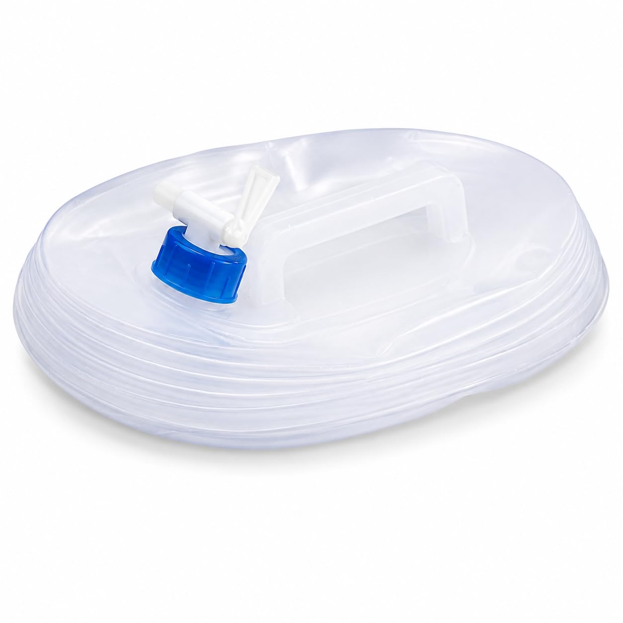 topolenashop Tanica Acqua Pieghevole 10L con Rubinetto Integrato, Contenitore Acqua da Campeggio Salvaspazio con Maniglia per Camper, Picnic, Viaggi e Uso Esterno