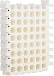 10GTEK 25-Hole Dresser de câble, Bundler et outil d'organisation pour le centre de données, les salles de serveurs et la machine de gestion des fils et organisateur (5 Trous x 5 Lignes blanches)