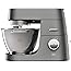 Kenwood Chef Titanium Stand Mixer for Baking - Powerful and Stylish Kitchen Machine in Silver, with K-Beater, Dough Hook, Whi