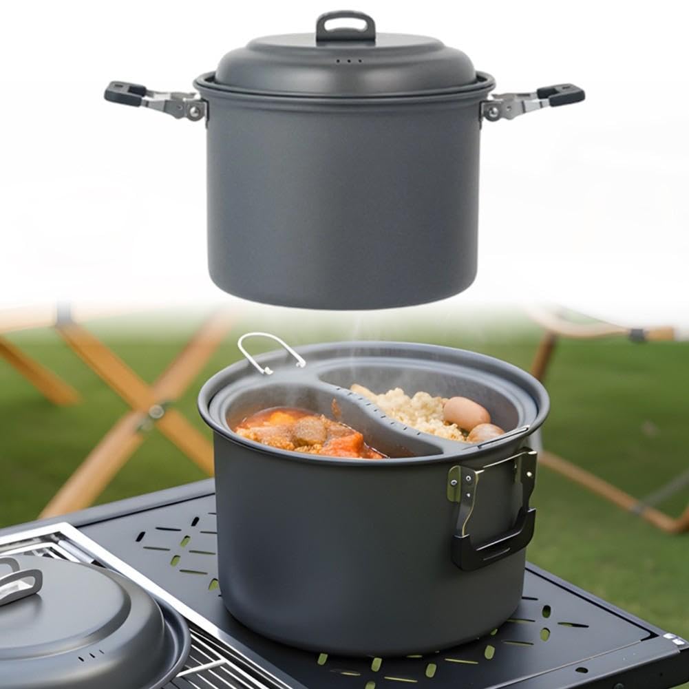 Set Cuisine Camping 6L Alliage Aluminium Léger