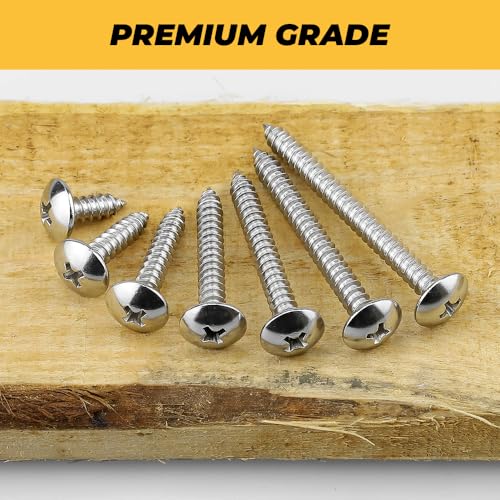 300 tornillos autorroscantes #6 x 1/4" con punta Phillips miniatura 4