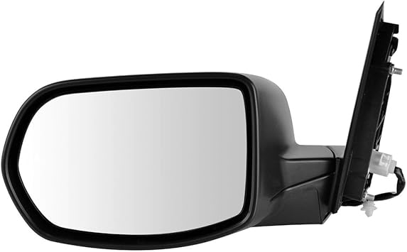 1pc Left Driver Side Textured Power Operate Exterior Door Rear View Mirror Plastic for Honda for CR-V EX-L/LX 12-16 & SE/i-Style 15-16 3pc Black-Cover Manual-Fold Away Mechanism